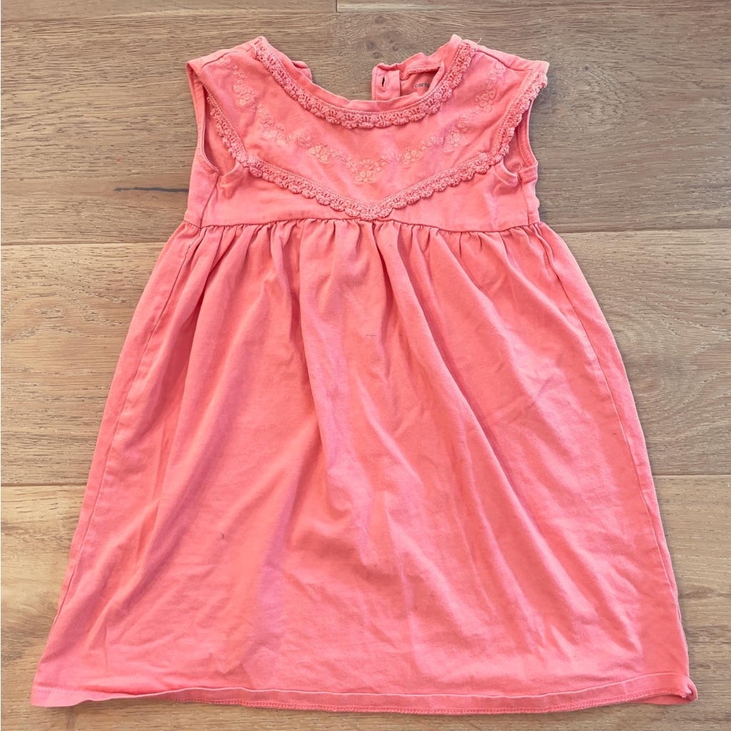 Carter’s Charming Peach Kids Toddler Dress Size 4t